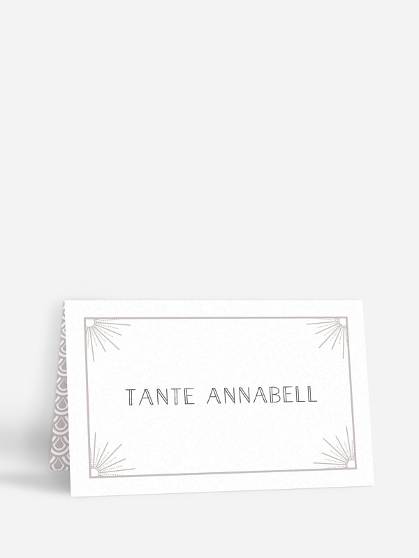 Tischkarte Hochzeit Glam