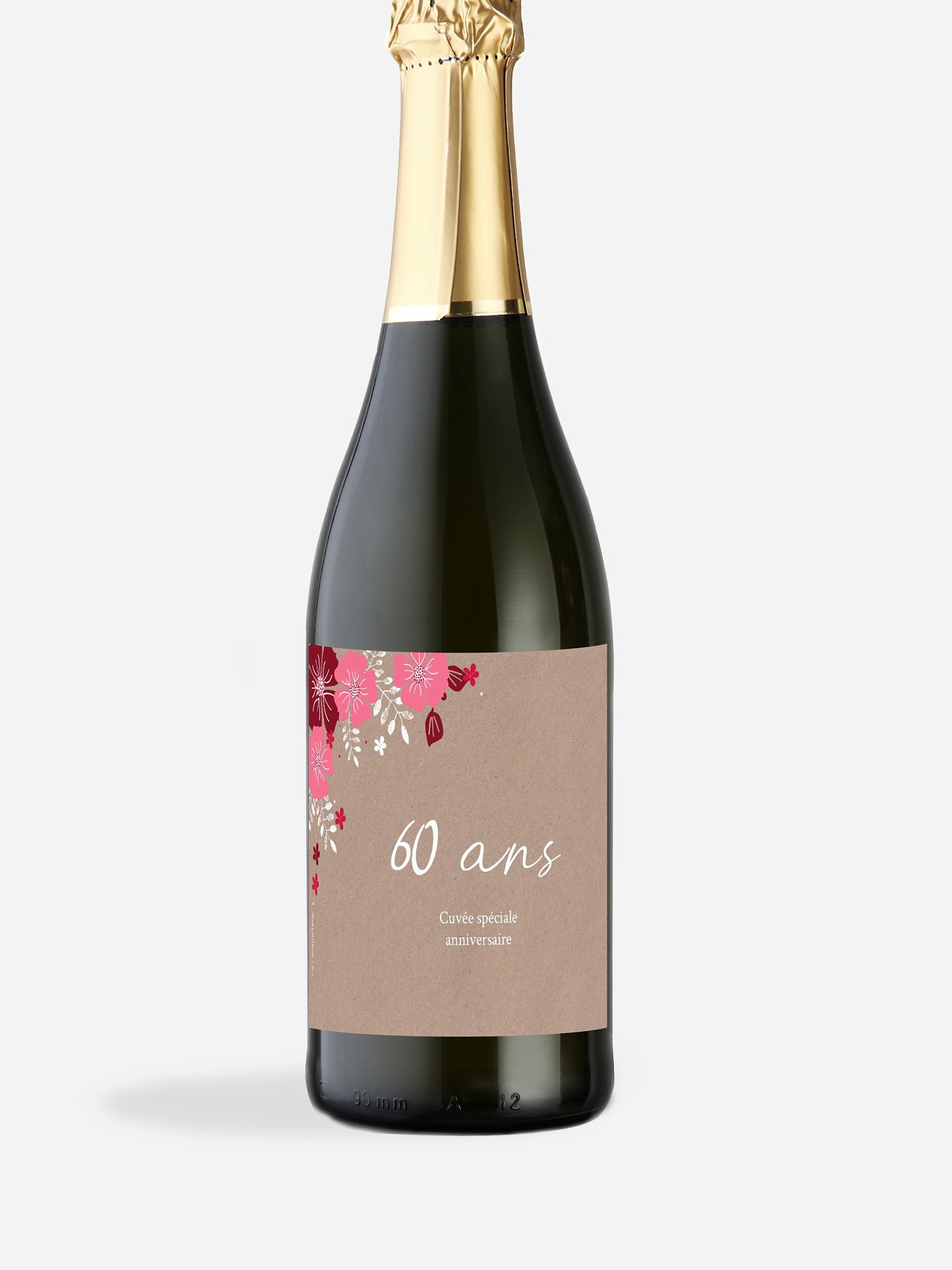 Étiquette pour bouteille Champêtre printanier