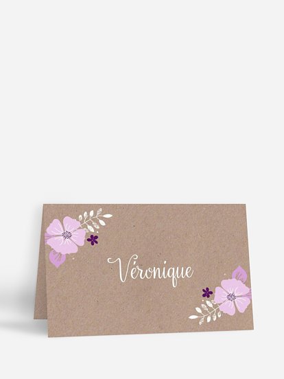 marque-place anniversaire Champêtre printanier