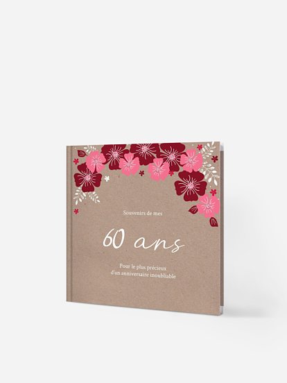 Livre d'or anniversaire Champêtre printanier