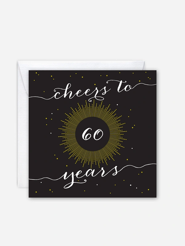 Einladungskarten 60. Geburtstag "Sparkling"