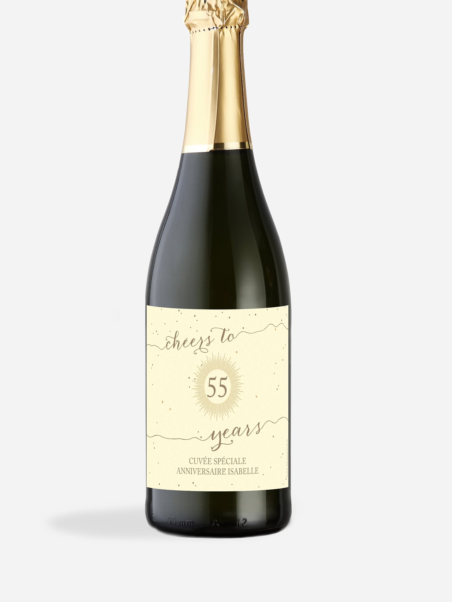 Étiquette pour bouteille Cheers
