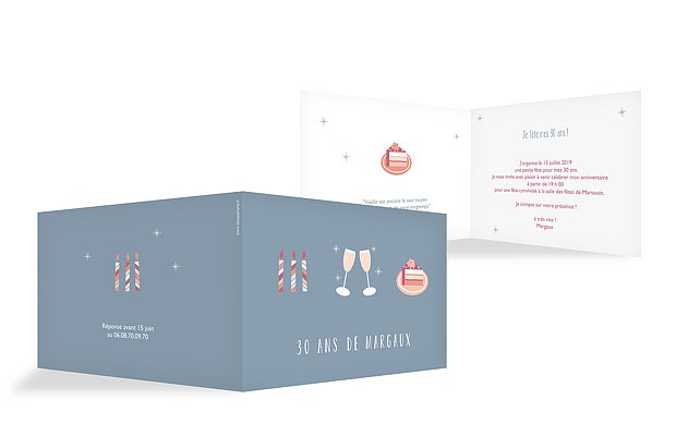 invitation anniversaire 30 Celebration