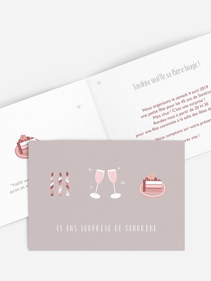 invitation anniversaire Celebration