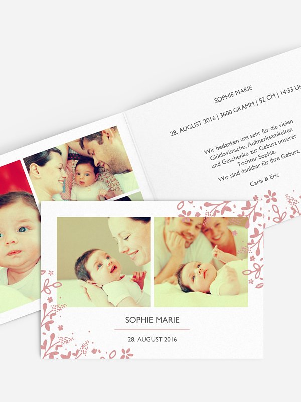 Geburtskarte Lovely