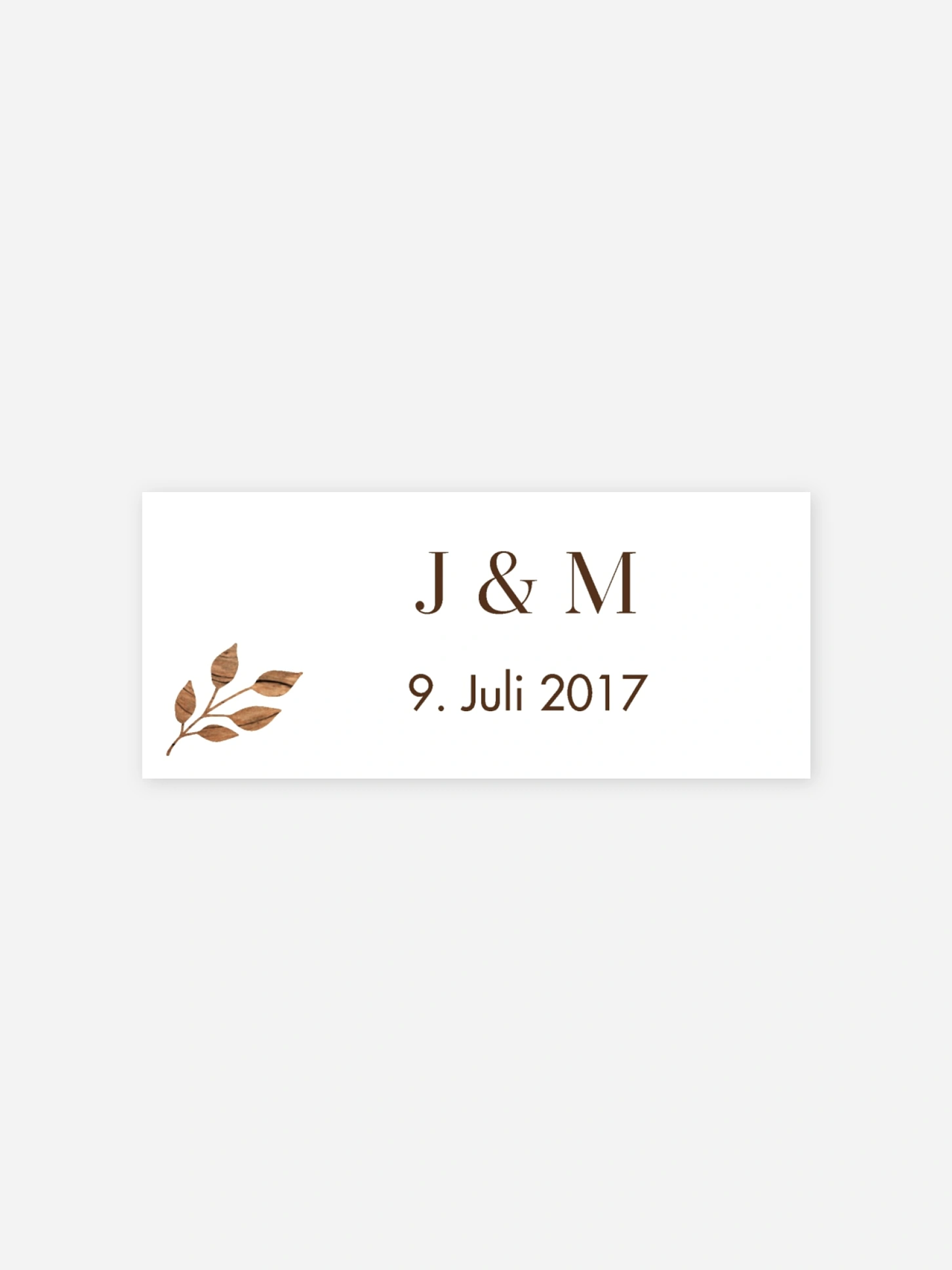 Geschenkaufkleber Hochzeit Auf Holz