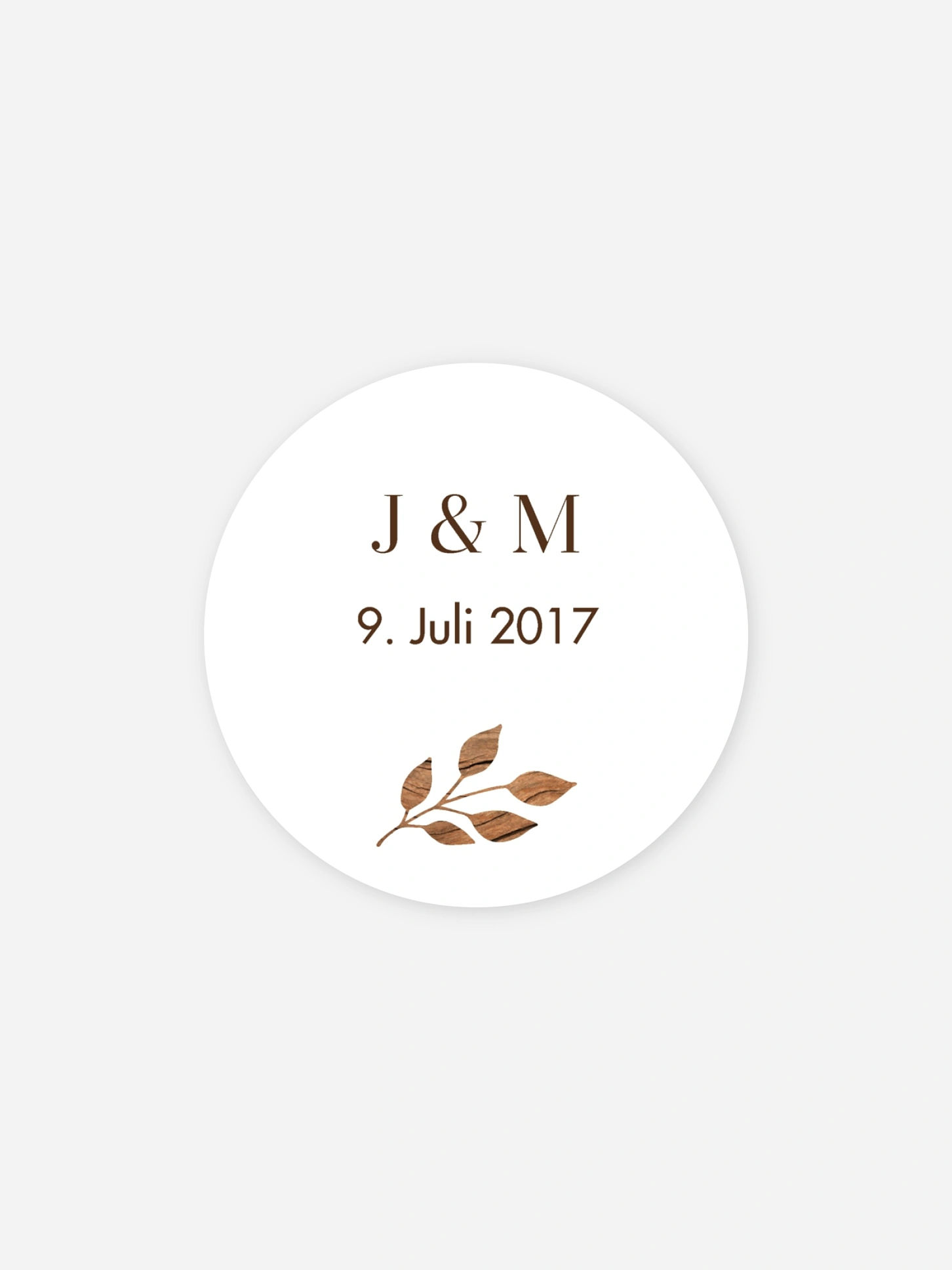Geschenkaufkleber Hochzeit Auf Holz