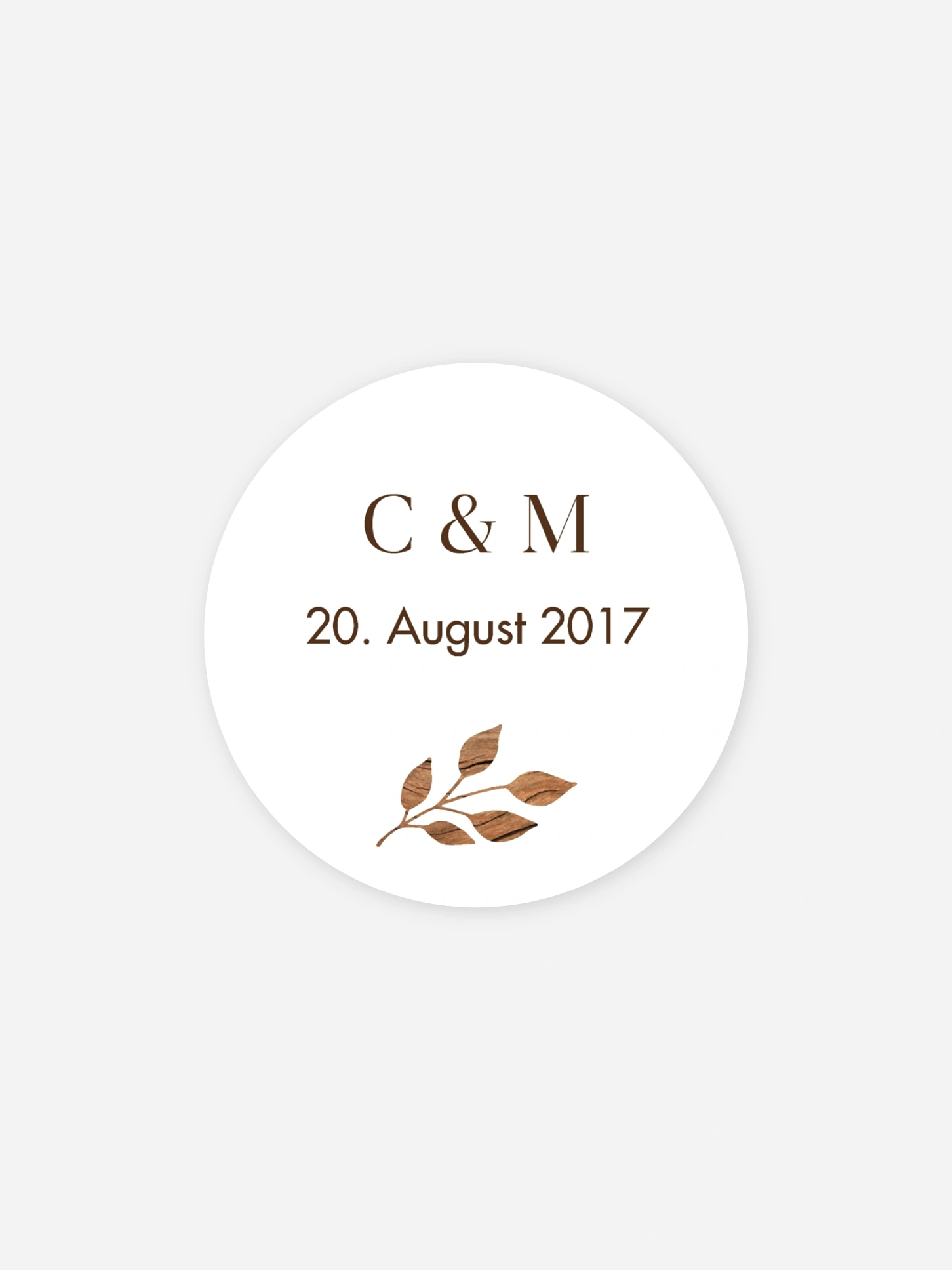 Geschenkaufkleber Hochzeit Auf Holz