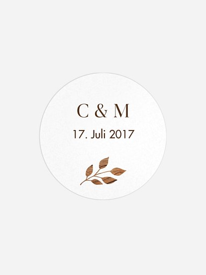 Geschenkaufkleber Hochzeit Auf Holz