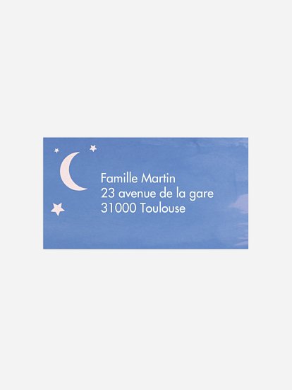 Empfängeraufkleber Geburt Wolkentänzer