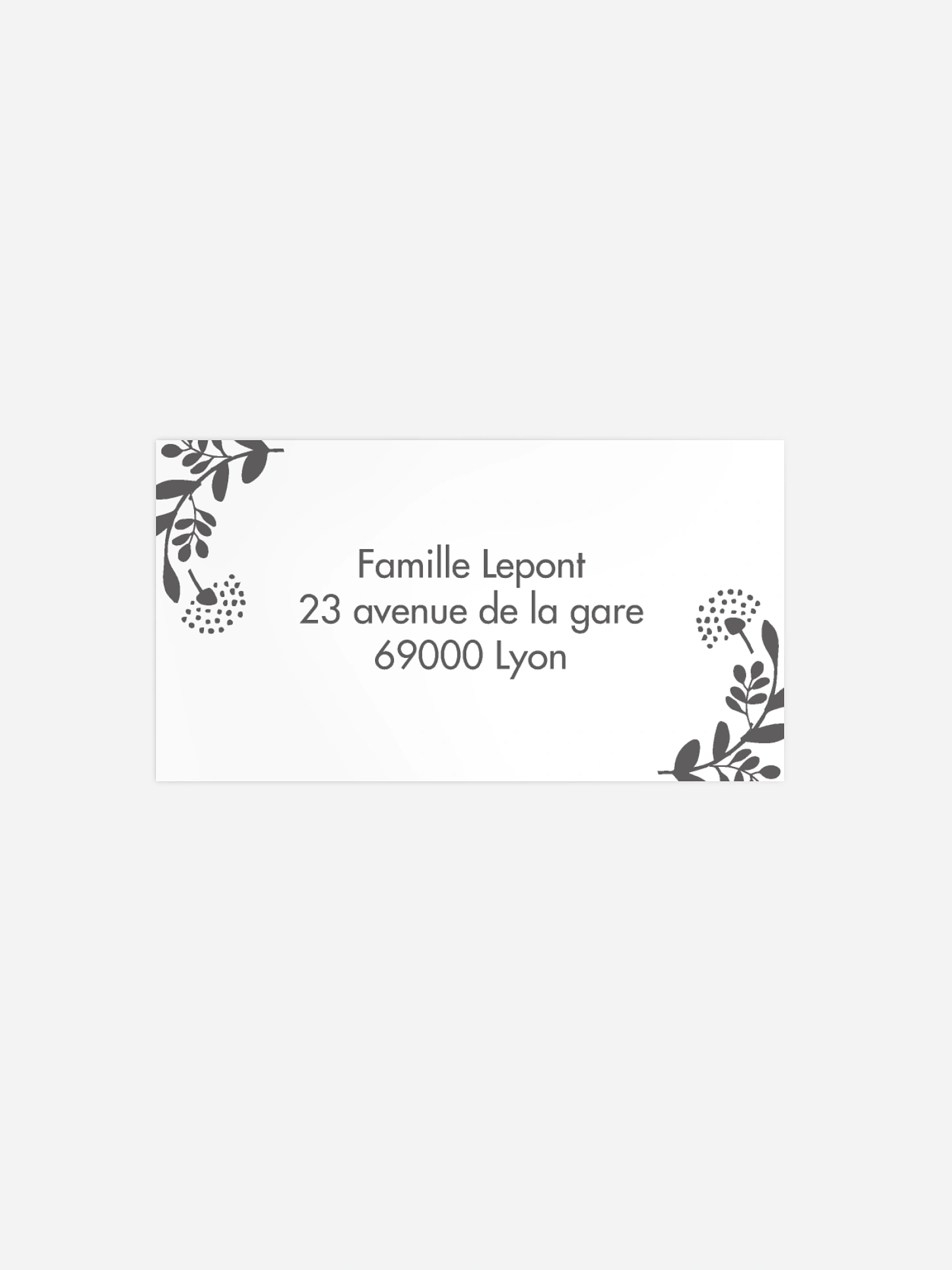 Étiquette destinataire baptême Couronne scintillante