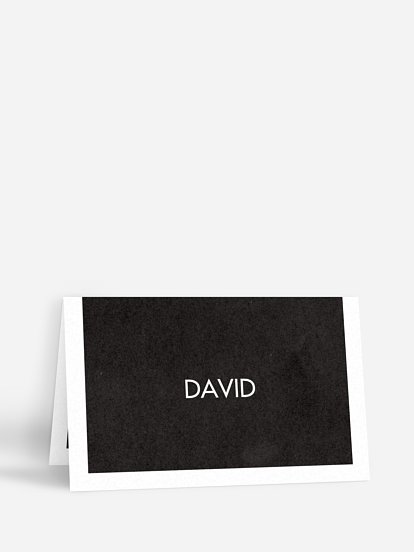 marque-place anniversaire Ardoise fleurie