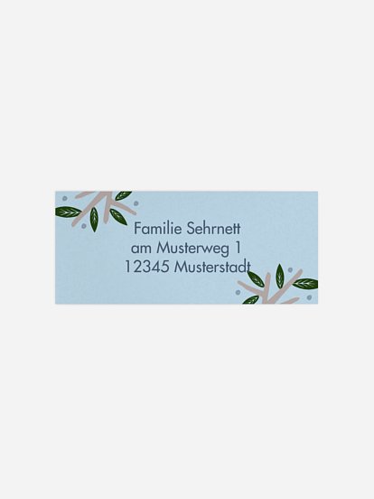 Absenderaufkleber Geburt Kleines Äffchen