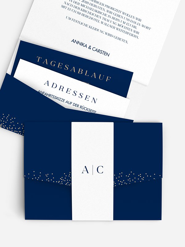 Hochzeitseinladung Festive Letter