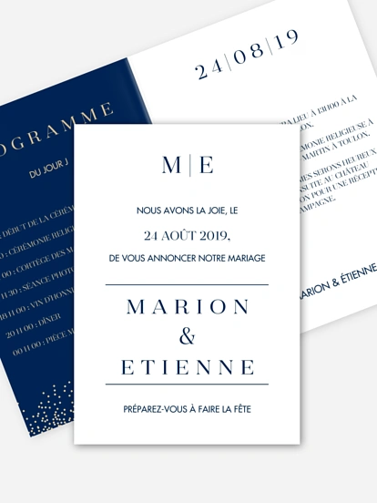 Faire-part mariage Fairy chic