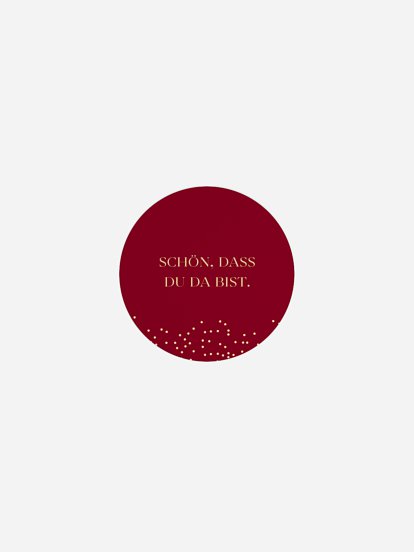 Geschenkaufkleber Hochzeit Festive Letter