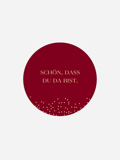 Geschenkaufkleber Hochzeit Festive Letter