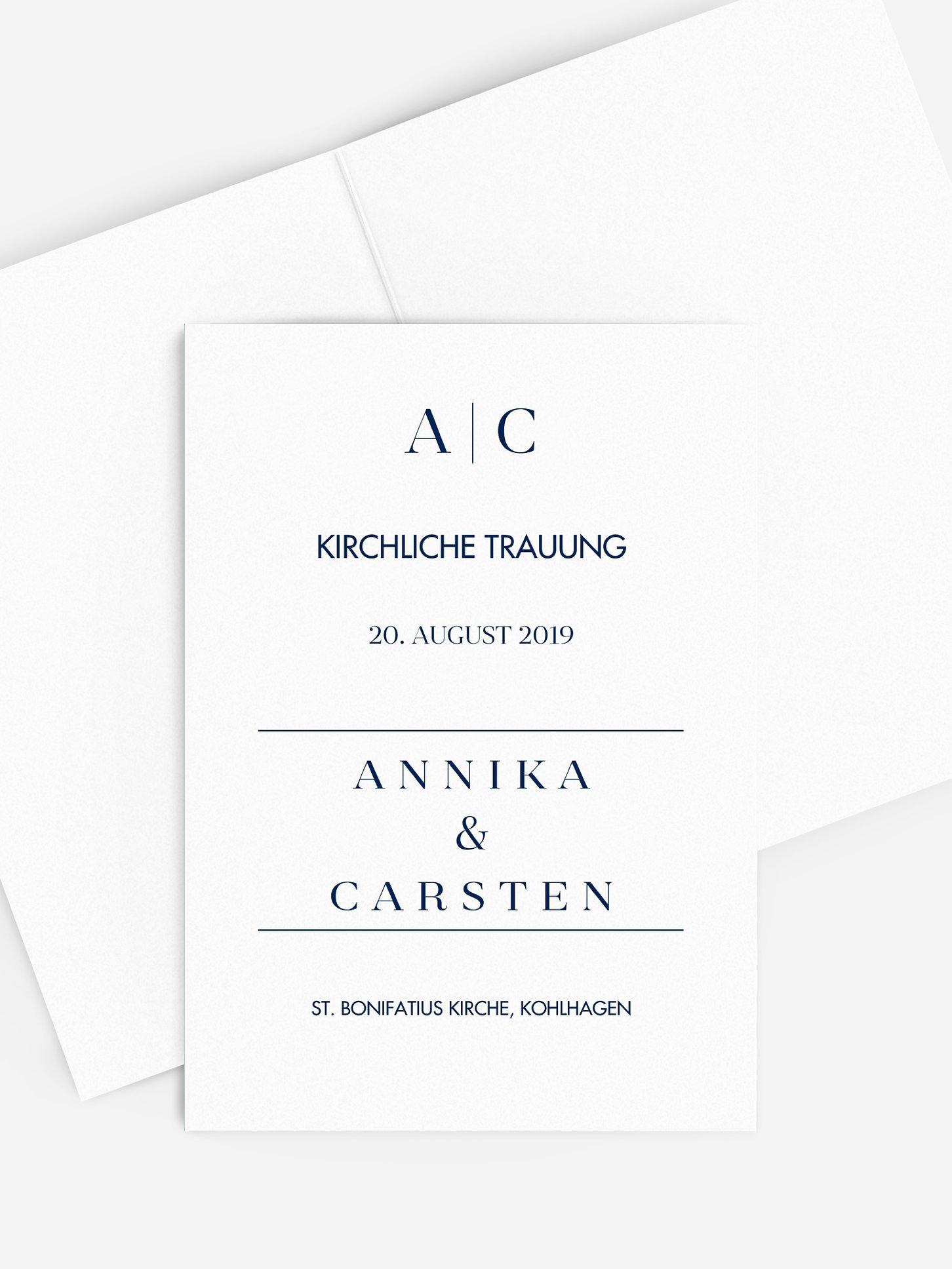 Kirchenheft Hochzeit Festive Letter