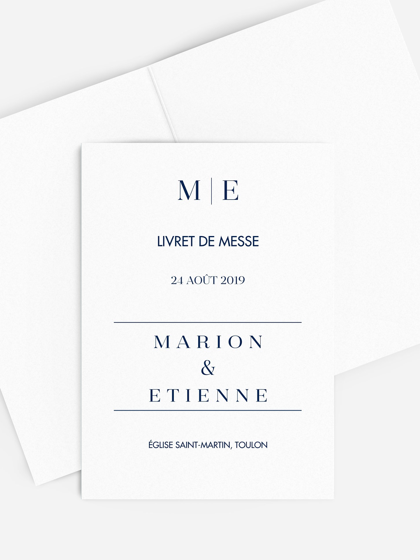 Livret de messe mariage Fairy chic