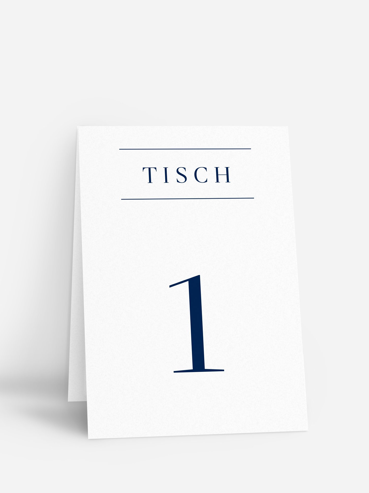 Tischnummer Festive Letter