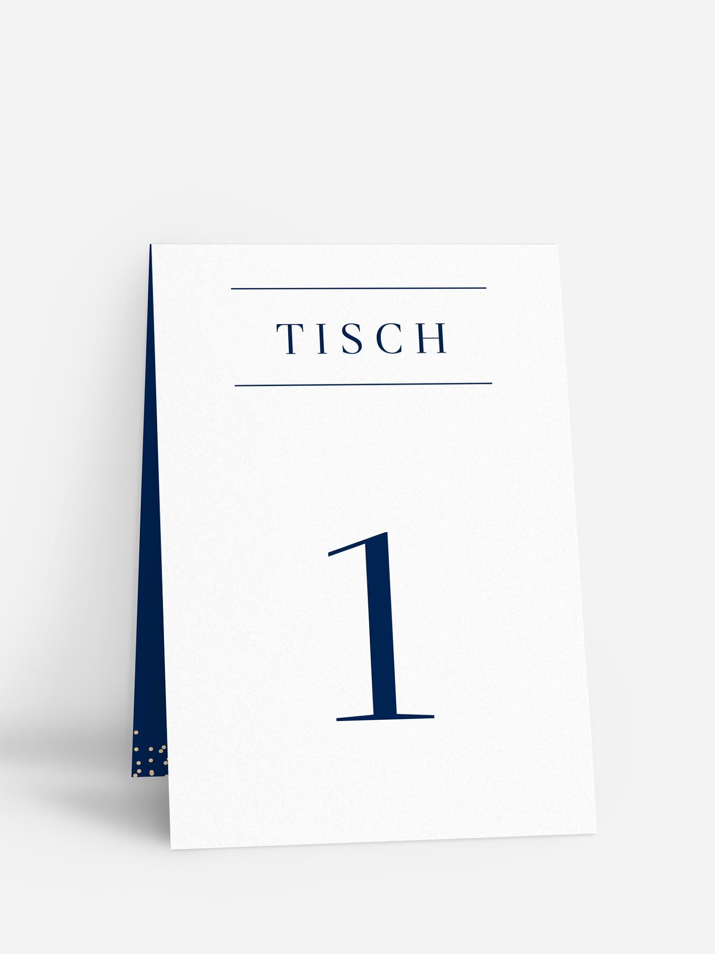 Tischnummer Festive Letter