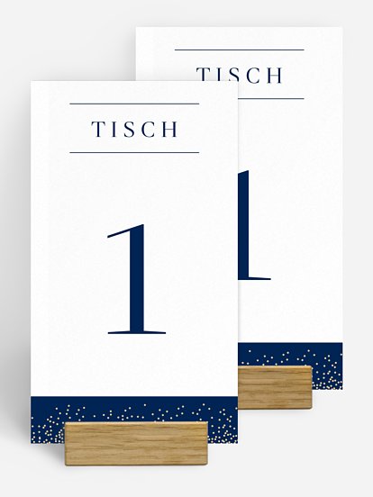Tischnummer Festive Letter