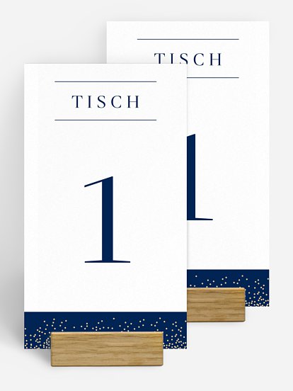 Tischnummer Festive Letter