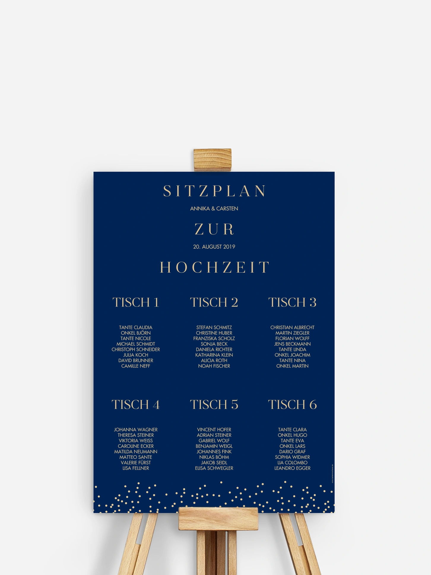 Sitzplan Plakat Festive Letter