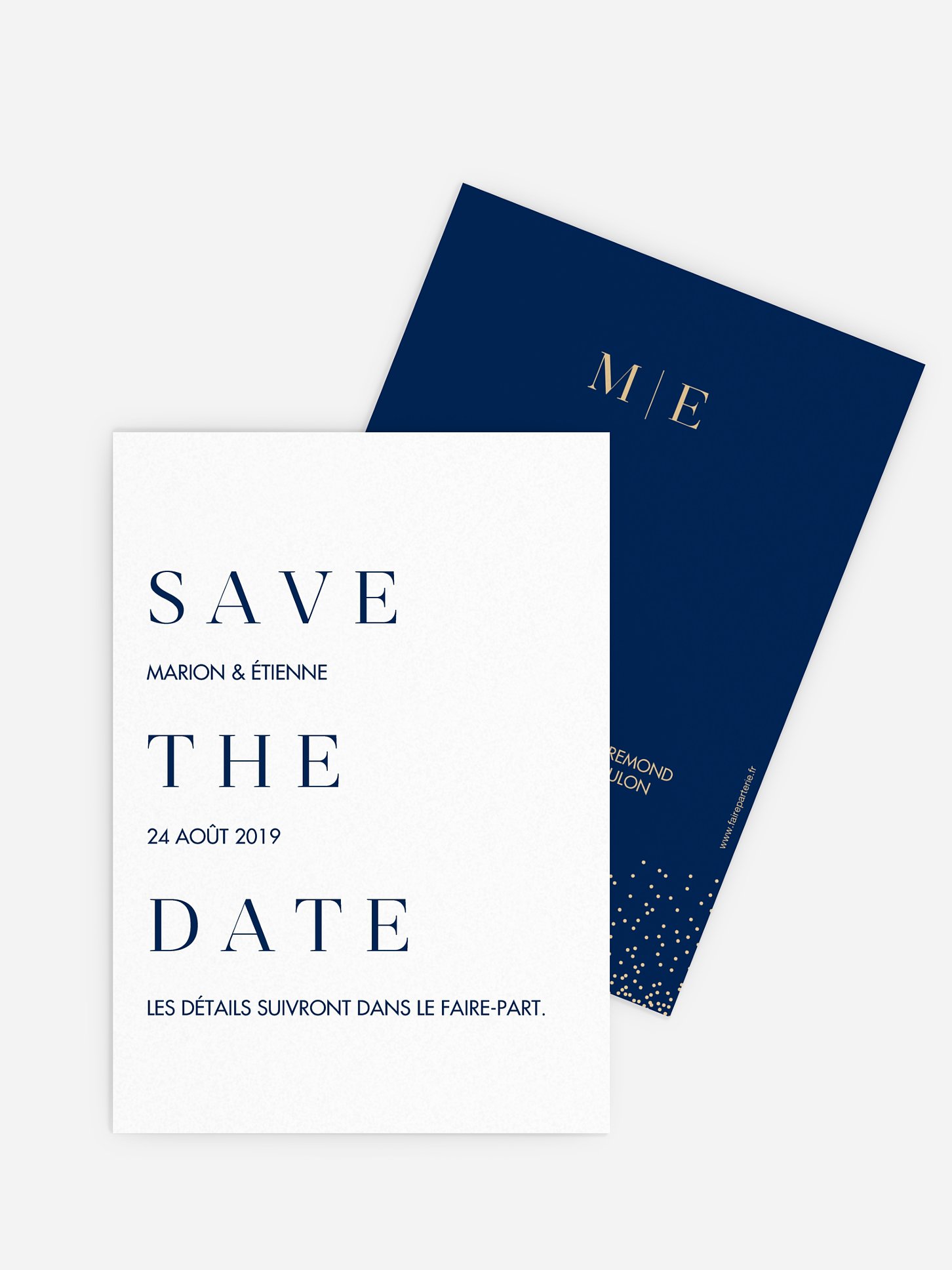 Save the date Fairy chic