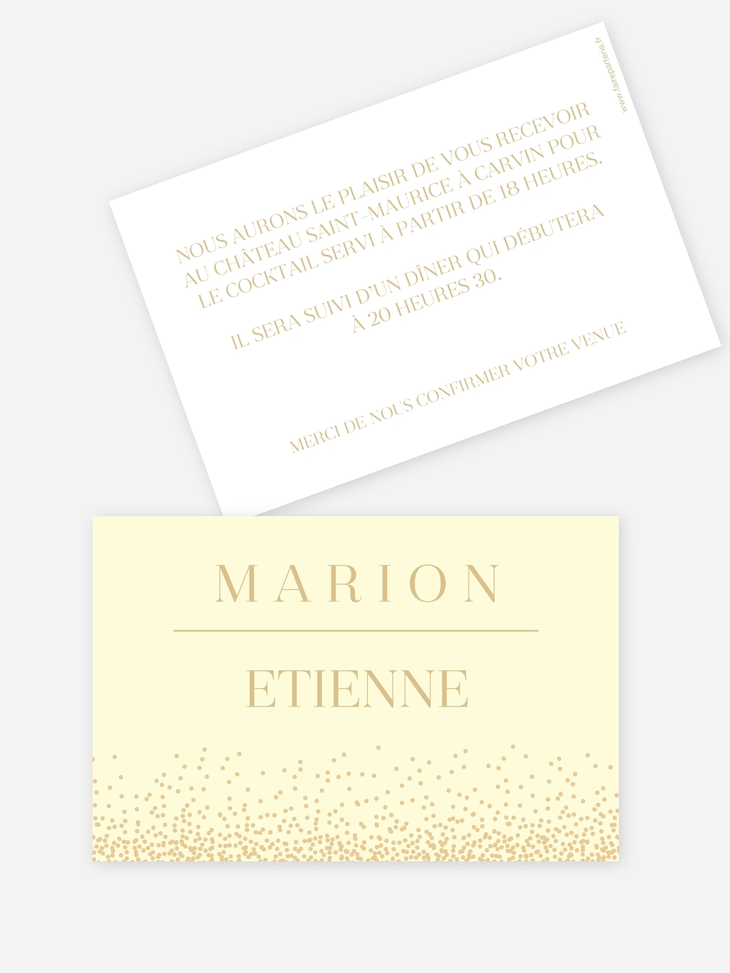 Carton d'invitation Fairy chic