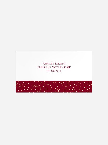Étiquette destinataire mariage Fairy chic