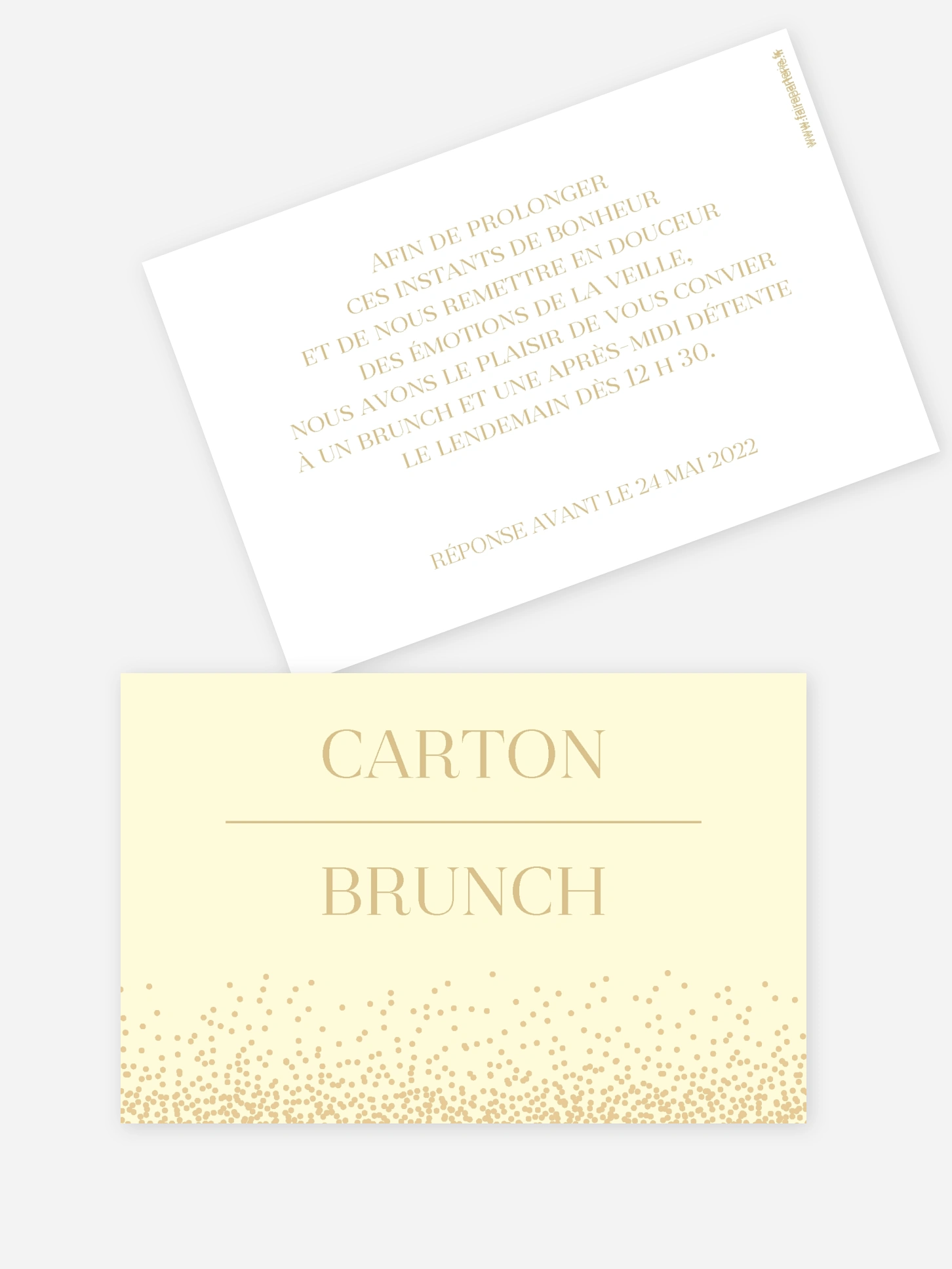Carte brunch Fairy chic