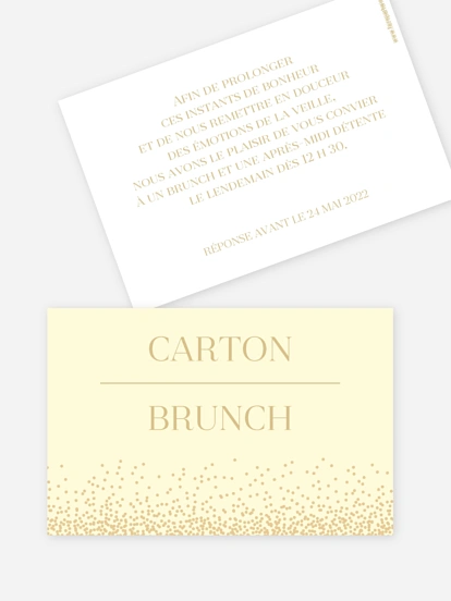 Carte brunch Fairy chic