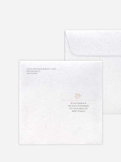 Bedruckter Briefumschlag Hochzeit Versailles
