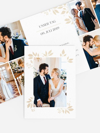 Dankeskarte Hochzeit Versailles