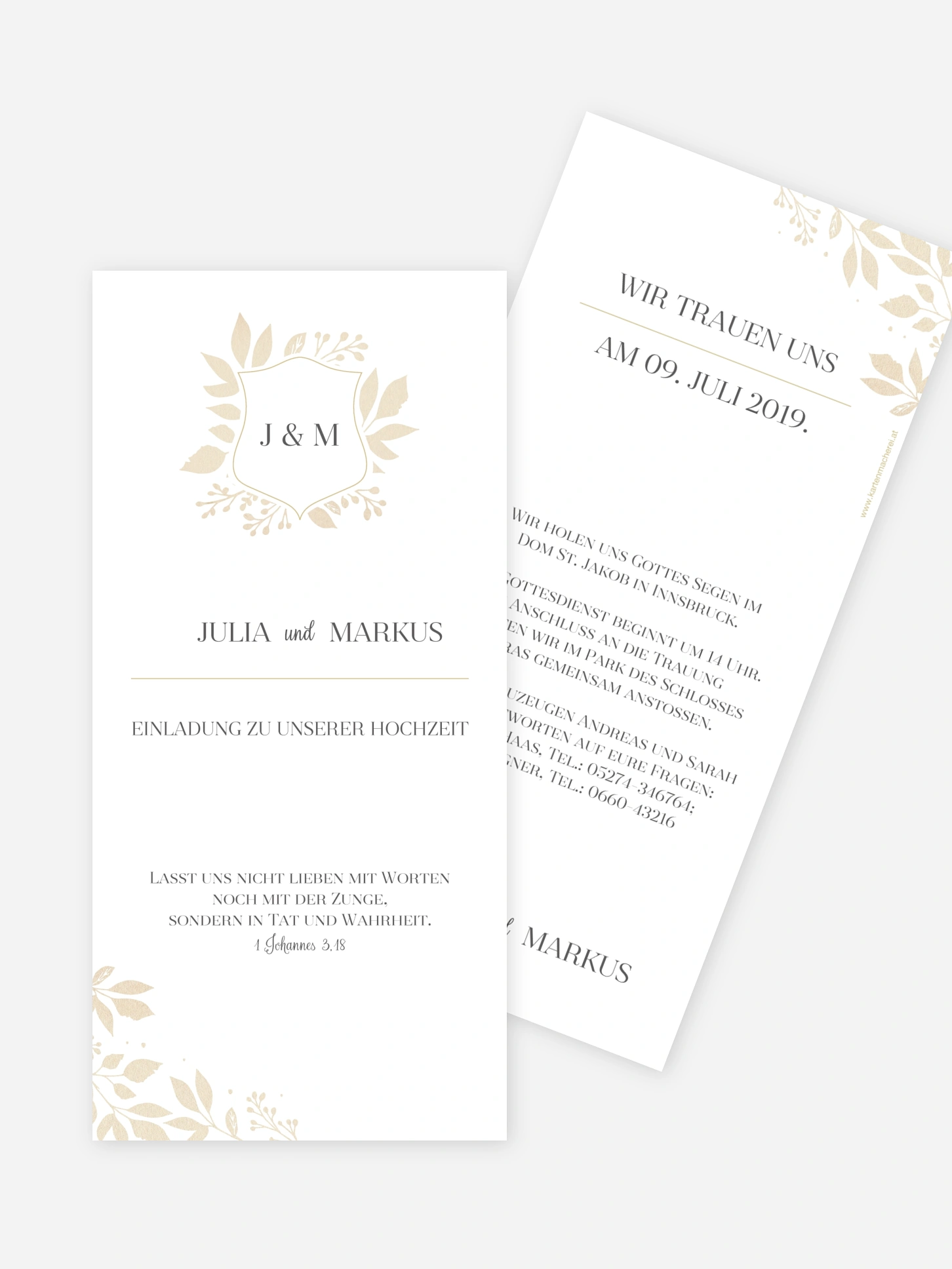 Hochzeitseinladung Versailles