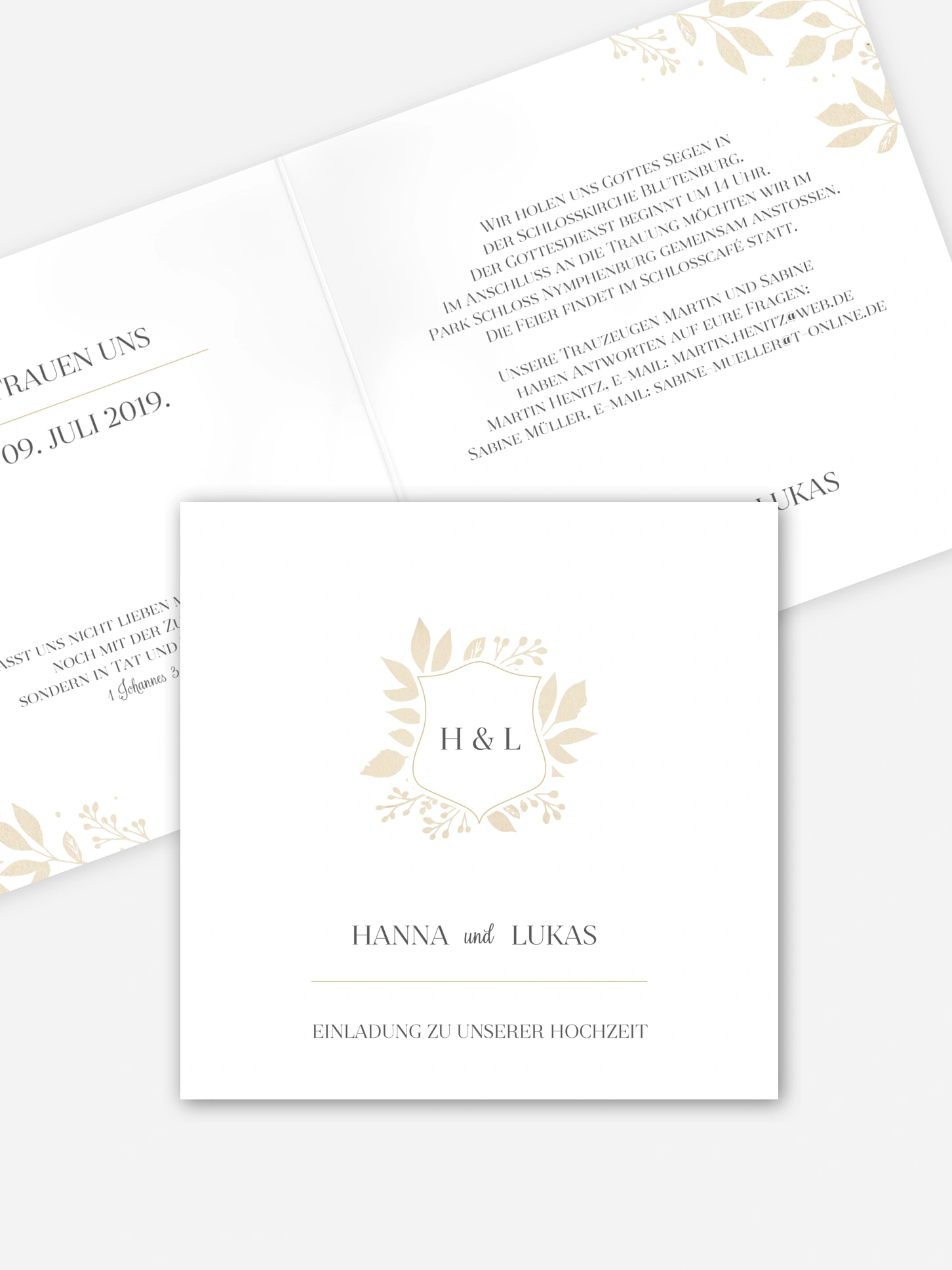 Hochzeitseinladung Versailles