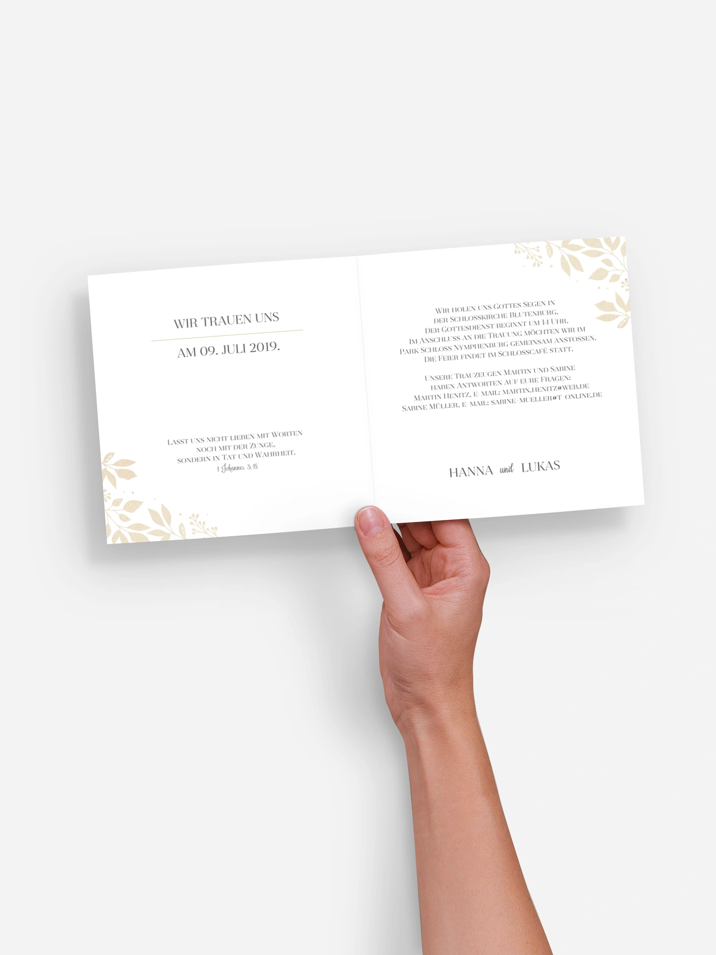 Hochzeitseinladung Versailles