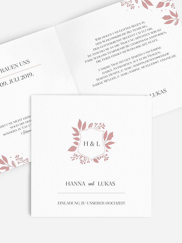 Hochzeitseinladung Versailles