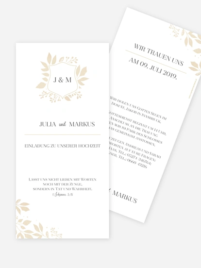 Hochzeitseinladung Versailles