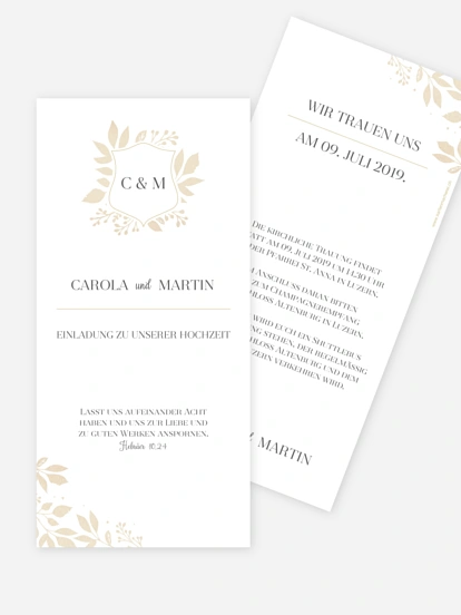 Hochzeitseinladung Versailles