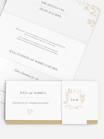 Hochzeitseinladung Versailles