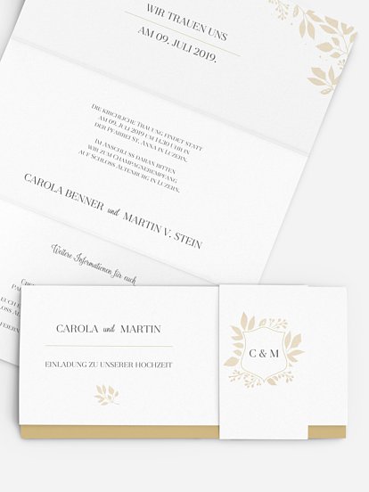 Hochzeitseinladung Versailles