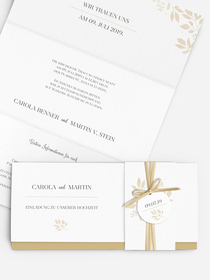 Hochzeitseinladung Versailles