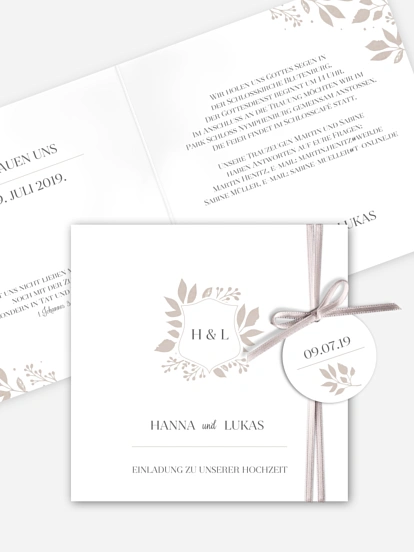 Hochzeitseinladung Versailles