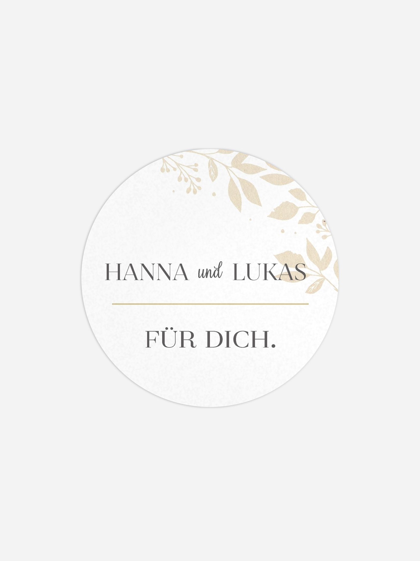 Geschenkaufkleber Hochzeit Versailles