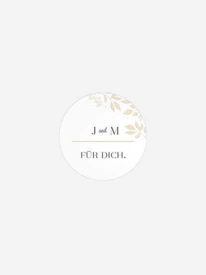 Geschenkaufkleber Hochzeit Versailles