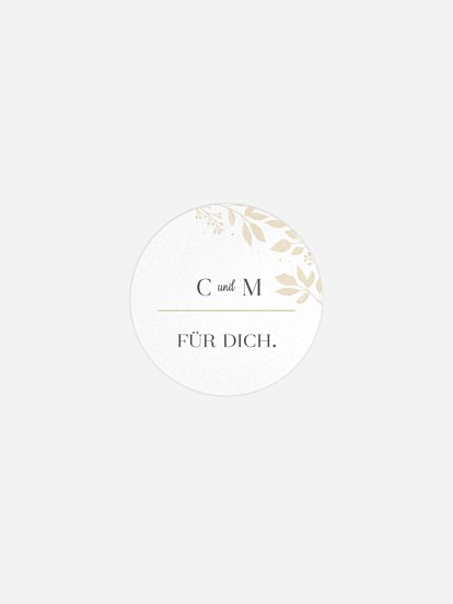 Geschenkaufkleber Hochzeit Versailles