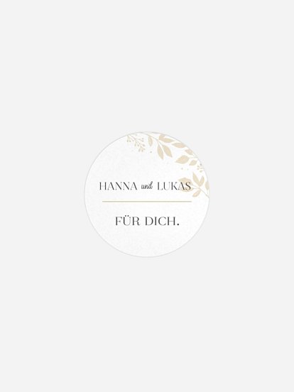 Geschenkaufkleber Hochzeit Versailles