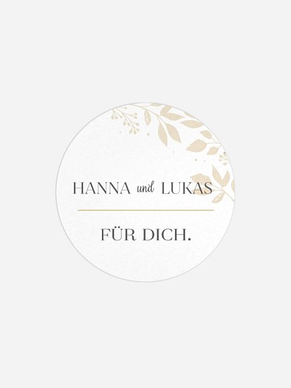 Geschenkaufkleber Hochzeit Versailles